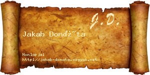 Jakab Donáta névjegykártya
